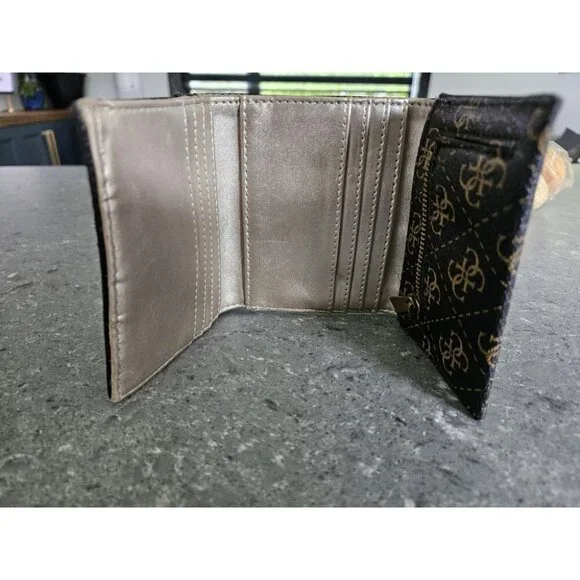 Guess Cordelia Petite Trifold Brown Wallet - Picture 3 of 6
